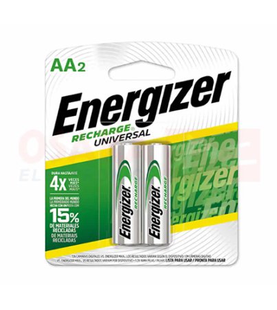 PILA RECARGABLE AA ENERGIZER BLISTER X 2UND