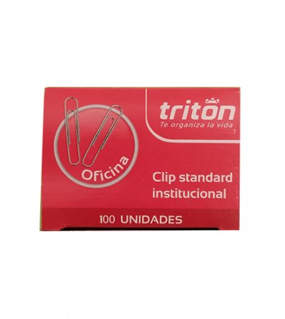 CLIP SENCILLO METALICO TRITON INSTITUCIONAL