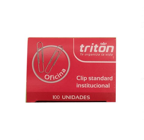 CLIP SENCILLO METALICO TRITON INSTITUCIONAL