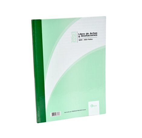 LIBRO DE ACTAS MARFIL 100 FOLIOS