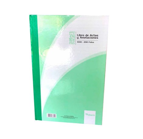 LIBRO DE ACTAS MARFIL 200 FOLIOS