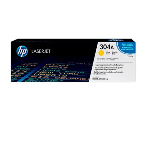 TONER HP ORIGINAL REF CC532A-304A YELLOW