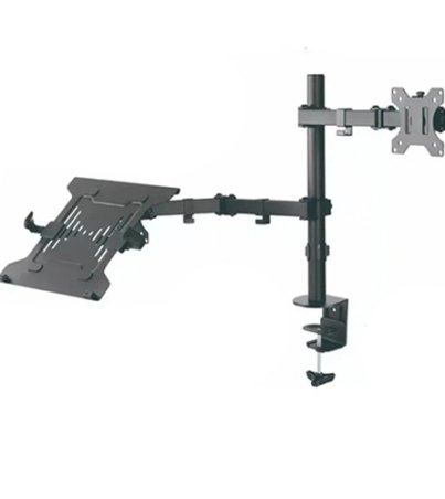 Soporte Brazo Doble para Monitor y Portatil