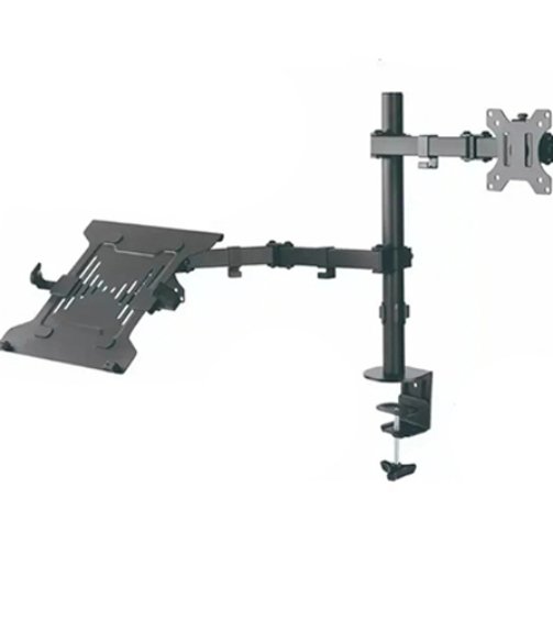 Soporte Brazo Doble para Monitor y Portatil