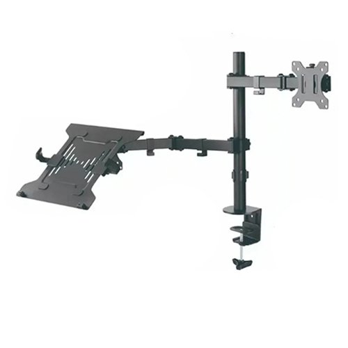 Soporte Brazo Doble Para Monitor Y Portátil