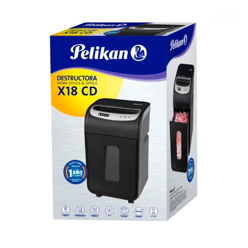 Destructora De Papel/CD X 18 Pelikan