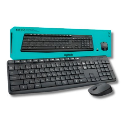 Combo Teclado y Mouse Inalámbrico Logitech MK235