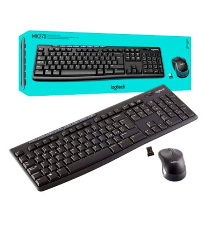 Combo Teclado y Mouse Inalámbrico Logitech MK270