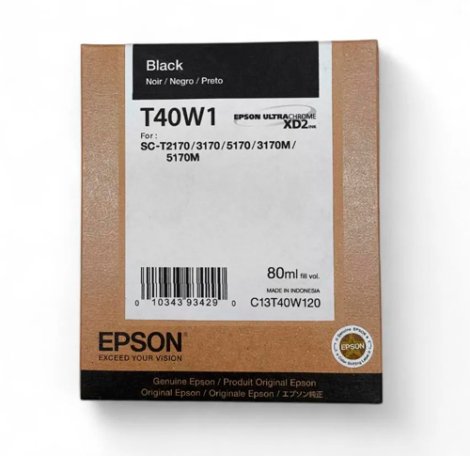 CARTUCHO EPSON ORIGINAL REF T40W120 NEGRO